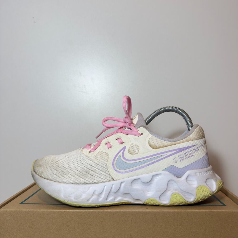 Nike Renew Ride Womens Size 8 Arena Purple White Running Shoes Athletic Trainers